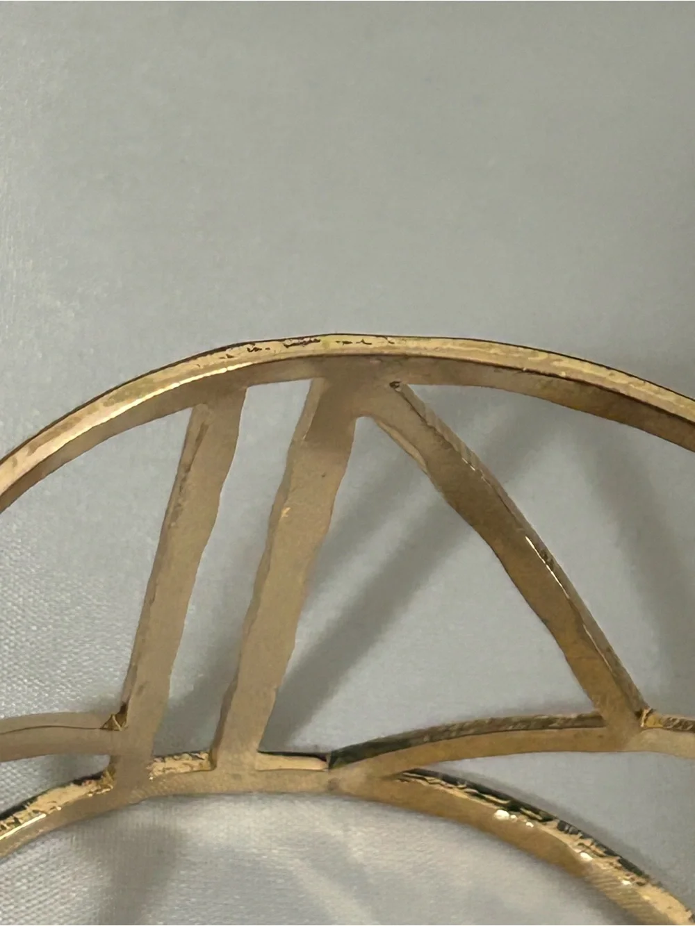 GoldTone Geometric Open Cuff Bracelet